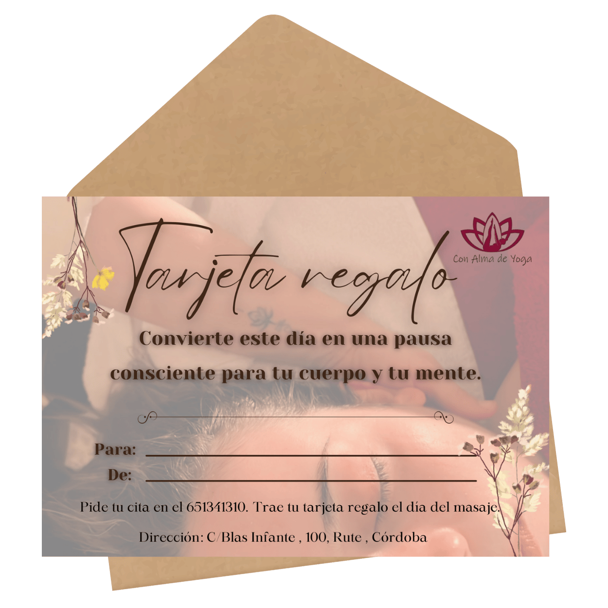 Tarjeta regalo - Masaje en el embarazo - Imagen 2